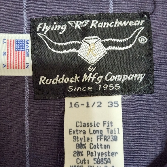 Men's Western Pearl Snap Shirt Size Large - Picture 3 of 3